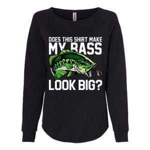 Does This Make My Bass Look Big Funny Fishing Womens California Wash Sweatshirt