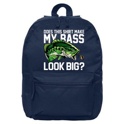 Does This Make My Bass Look Big Funny Fishing 16 in Basic Backpack