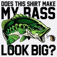 Does This Make My Bass Look Big Funny Fishing USA-Made Doggie Bandana