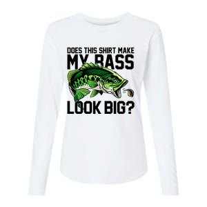 Does This Make My Bass Look Big Funny Fishing Womens Cotton Relaxed Long Sleeve T-Shirt