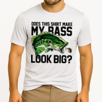 Does This Make My Bass Look Big Funny Fishing Cooling Performance Crew T-Shirt