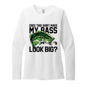 Does This Make My Bass Look Big Funny Fishing Womens CVC Long Sleeve Shirt