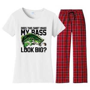 Does This Make My Bass Look Big Funny Fishing Women's Flannel Pajama Set