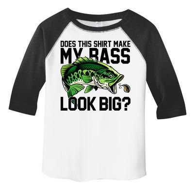 Does This Make My Bass Look Big Funny Fishing Toddler Fine Jersey T-Shirt