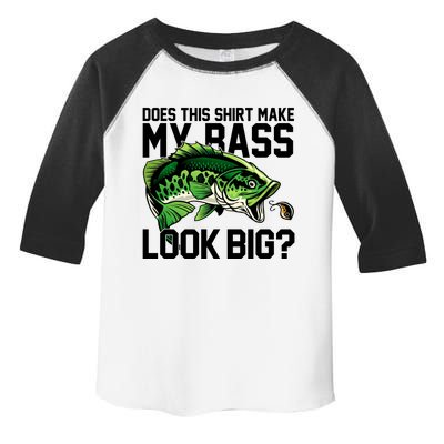 Does This Make My Bass Look Big Funny Fishing Toddler Fine Jersey T-Shirt