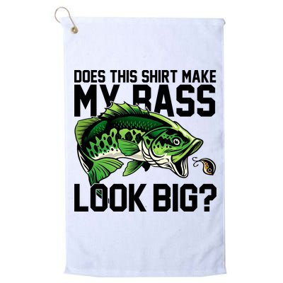 Does This Make My Bass Look Big Funny Fishing Golf Towel
