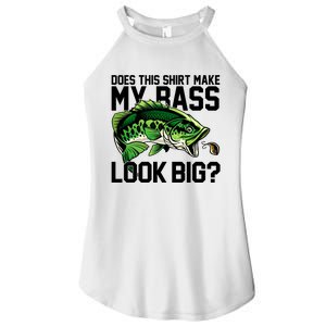 Does This Make My Bass Look Big Funny Fishing Women's Perfect Tri Rocker Tank