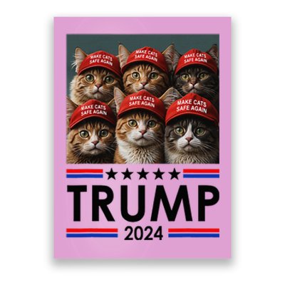 Donald Trump Make Cats Safe Again 2024 Debate Poster