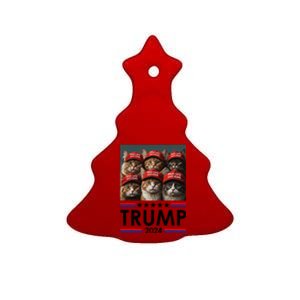 Donald Trump Make Cats Safe Again 2024 Debate Ceramic Tree Ornament