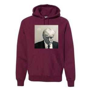 Donald Trump Mug Shot Republican Arrest President MAGA 2024 Premium Hoodie