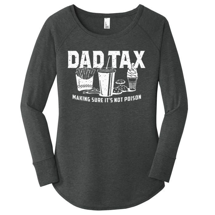 Dad Tax Making Sure Its Not Po.Ison Women's Perfect Tri Tunic Long Sleeve Shirt