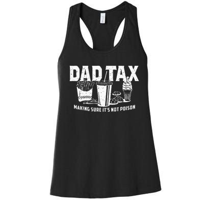 Dad Tax Making Sure Its Not Po.Ison Women's Racerback Tank