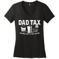 Dad Tax Making Sure Its Not Po.Ison Women's V-Neck T-Shirt