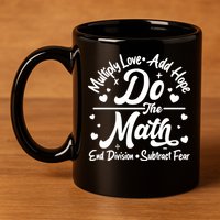 Do The Math Multiply Love Add Hope End Division Subtract Fear 11oz C Handle Ceramic Mug