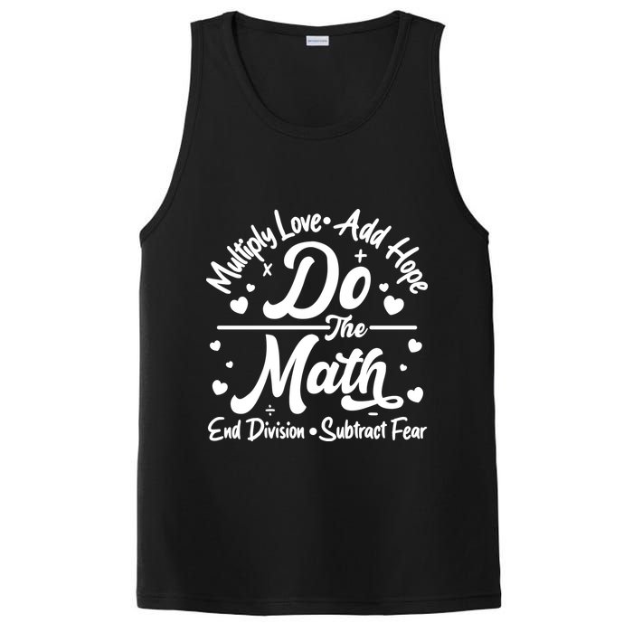 Do The Math Multiply Love Add Hope End Division Subtract Fear PosiCharge Competitor Tank