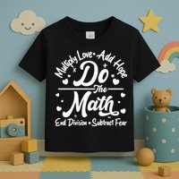 Do The Math Multiply Love Add Hope End Division Subtract Fear Toddler T-Shirt