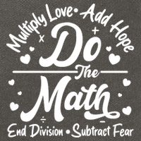 Do The Math Multiply Love Add Hope End Division Subtract Fear Cotton Canvas Backpack