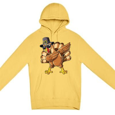 Dabbing Turkey Meaningful Gift Premium Pullover Hoodie