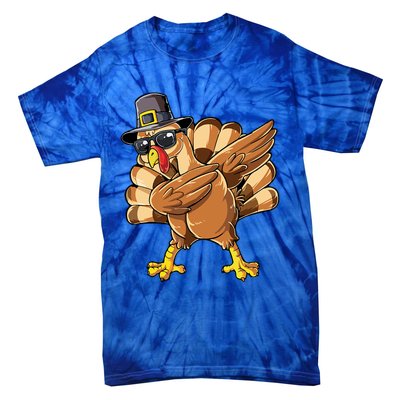 Dabbing Turkey Meaningful Gift Tie-Dye T-Shirt