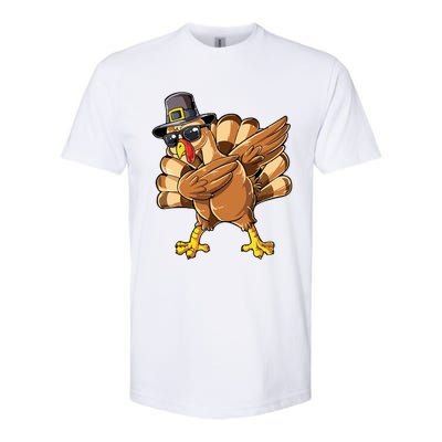 Dabbing Turkey Meaningful Gift Softstyle CVC T-Shirt