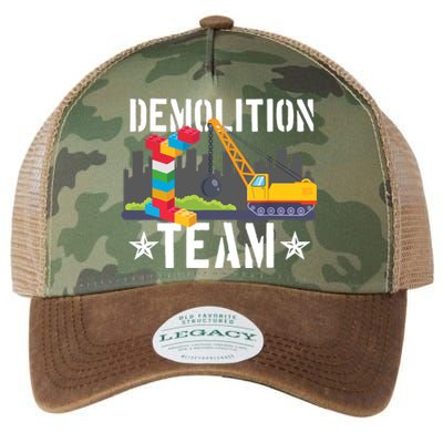 Demolition Team Master Builder Building Blocks Bricklayer Legacy Tie Dye Trucker Hat