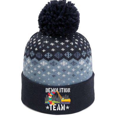 Demolition Team Master Builder Building Blocks Bricklayer The Baniff Cuffed Pom Beanie