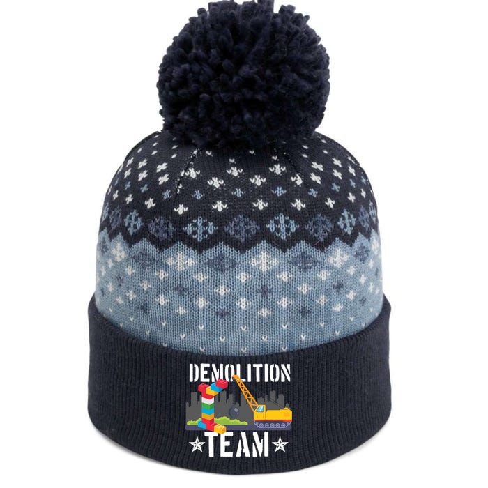 Demolition Team Master Builder Building Blocks Bricklayer The Baniff Cuffed Pom Beanie