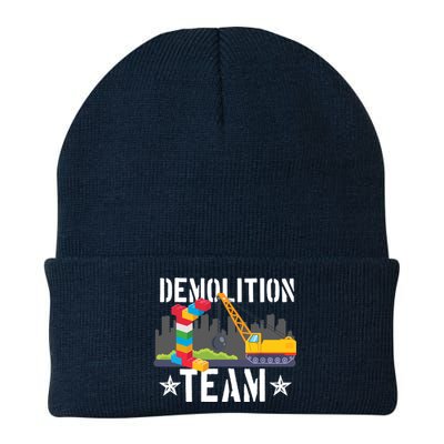 Demolition Team Master Builder Building Blocks Bricklayer Knit Cap Winter Beanie