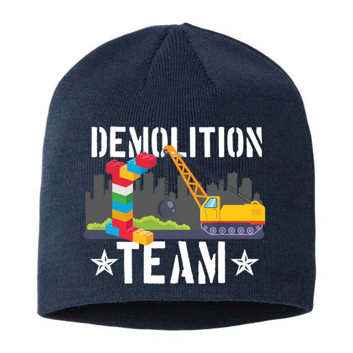 Demolition Team Master Builder Building Blocks Bricklayer Sustainable Beanie