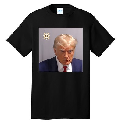 Donald Trump Mugshot | Trump Mug Shot Trending Tall T-Shirt