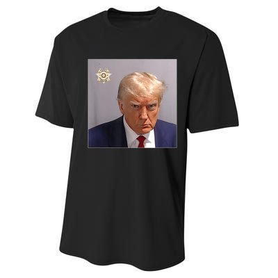 Donald Trump Mugshot | Trump Mug Shot Trending Performance Sprint T-Shirt