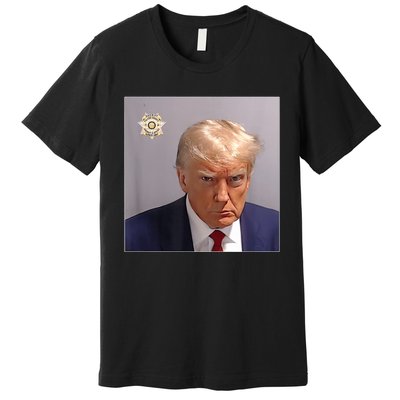 Donald Trump Mugshot | Trump Mug Shot Trending Premium T-Shirt