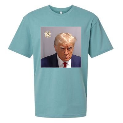 Donald Trump Mugshot | Trump Mug Shot Trending Sueded Cloud Jersey T-Shirt