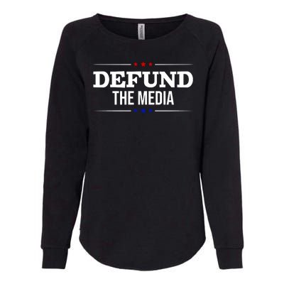 Defund The Media USA Womens California Wash Sweatshirt