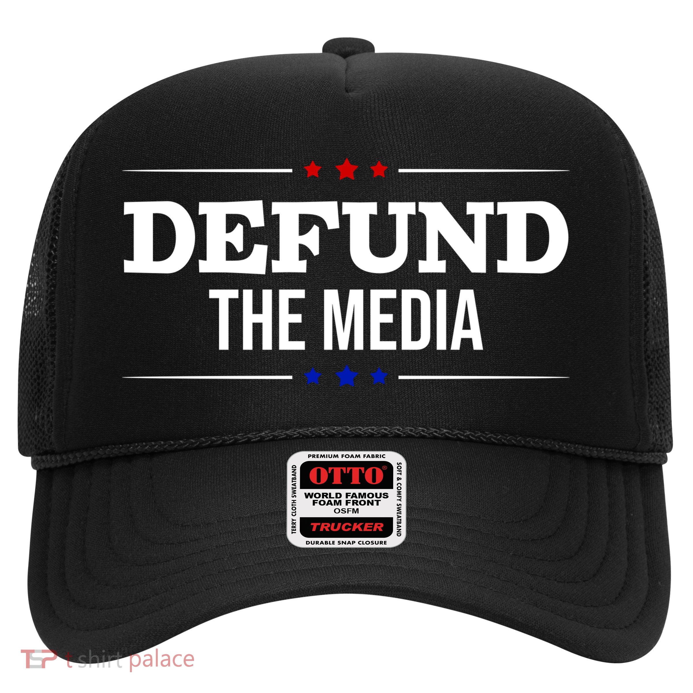 Defund The Media USA Trucker Hat