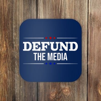 Defund The Media USA Coaster