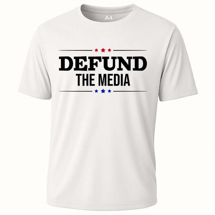 Defund The Media USA Cooling Performance Crew T-Shirt