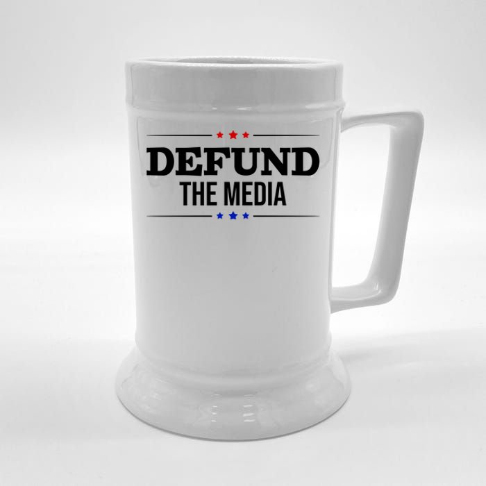 Defund The Media USA Beer Stein