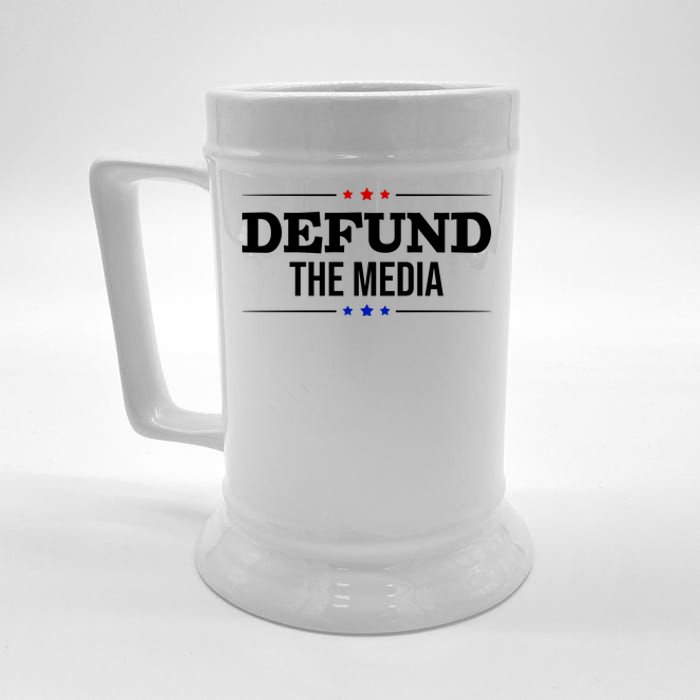 Defund The Media USA Beer Stein