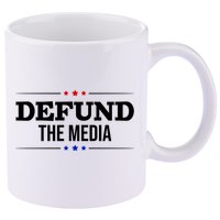 Defund The Media USA 11oz C Handle Ceramic Mug