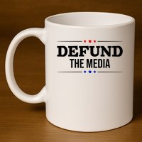 Defund The Media USA 11oz C Handle Ceramic Mug