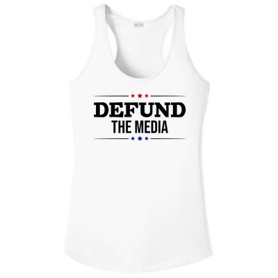 Defund The Media USA Ladies PosiCharge Competitor Racerback Tank