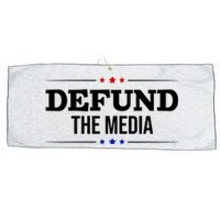 Defund The Media USA Large Microfiber Waffle Golf Towel