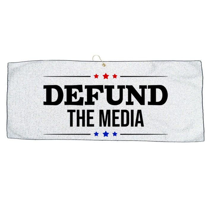 Defund The Media USA Large Microfiber Waffle Golf Towel