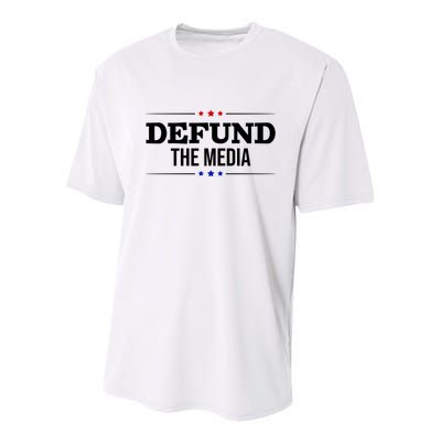 Defund The Media USA Youth Performance Sprint T-Shirt