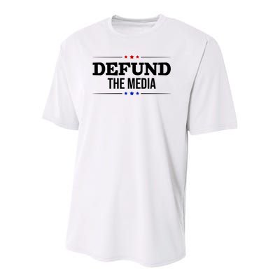 Defund The Media USA Youth Performance Sprint T-Shirt