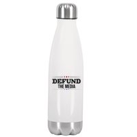 Defund The Media USA Stainless Steel Insulated Water Bottle