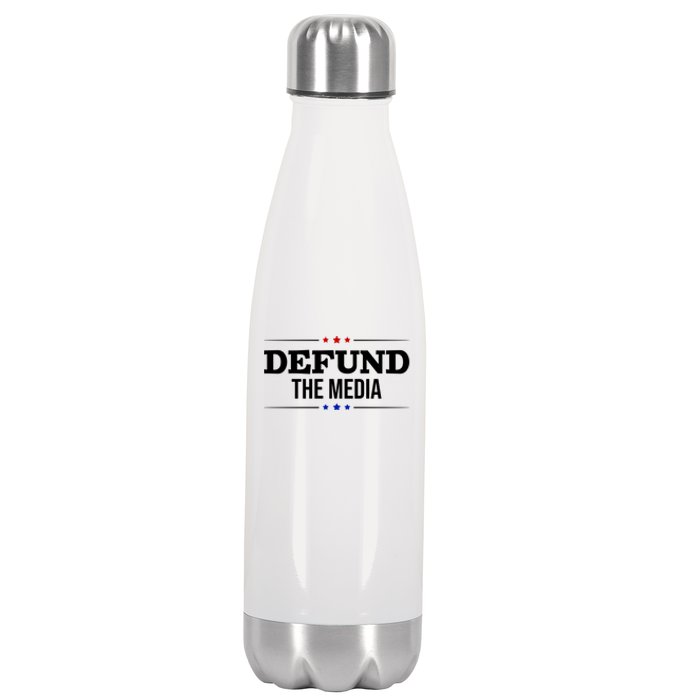 Defund The Media USA Stainless Steel Insulated Water Bottle