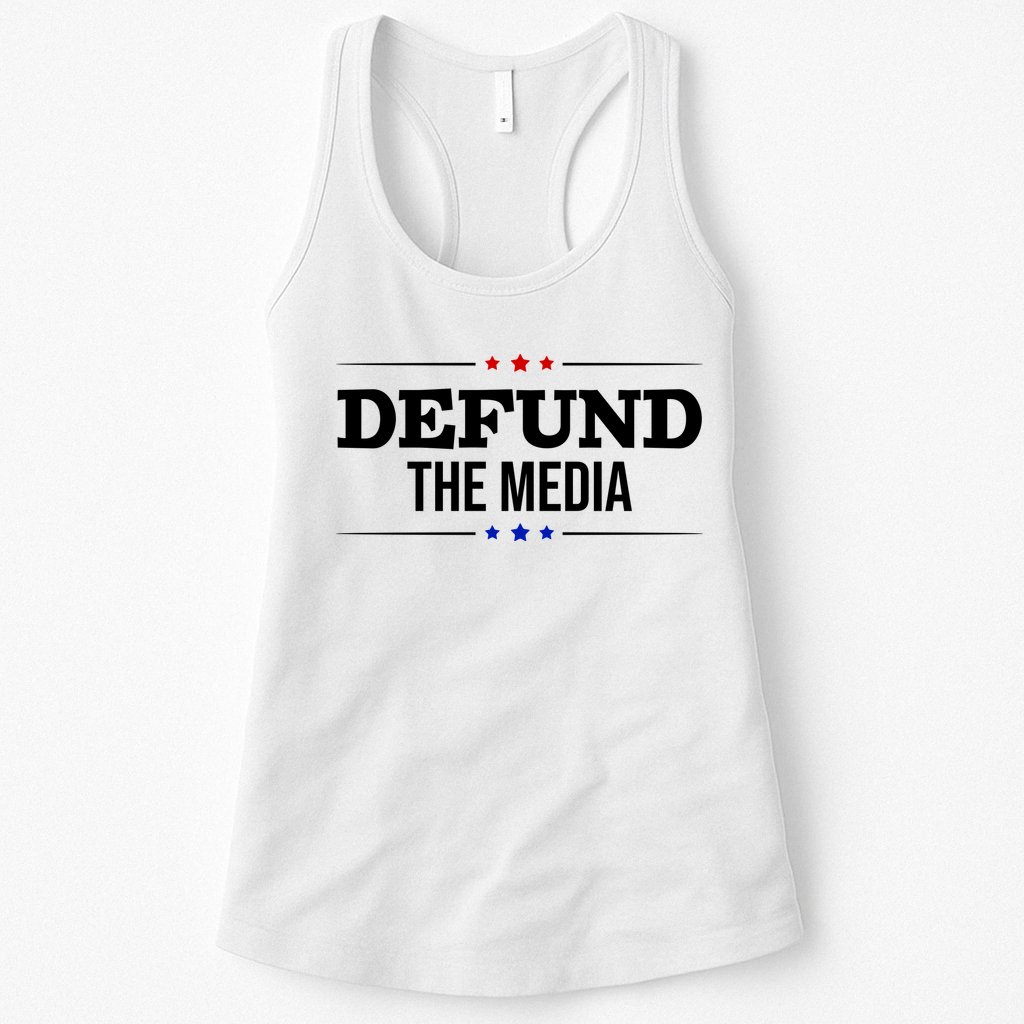 Defund The Media USA Womens Tank Top