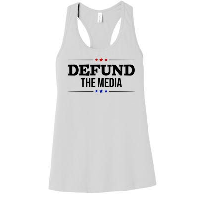 Defund The Media USA Women's Racerback Tank